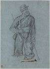 Ernest Crofts RA, Royal Sapper & Miners Soldier, Crimea – Late C19th drawing