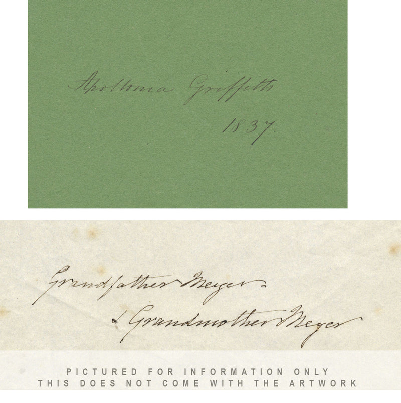 Apollonia Griffith, Salón de banquetes, Castillo de Raglan, Monmouthshire – Dibujo a tinta de 1838