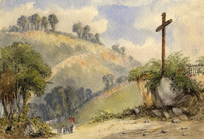 Apollonia Griffith, Procession for the Confirmation of St Ceny –1837 watercolour