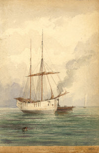 Frank Rutley, Stavanger Boat Relic, Teignmouth, Devon –1890 watercolour painting