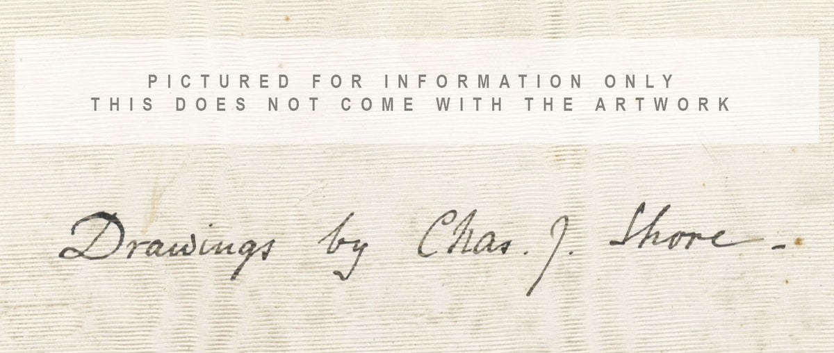 Charles J. Shore, Un funeral florentino – Acuarela original de 1880
