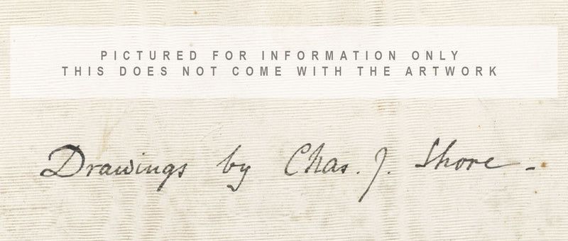 Charles J. Shore, Un funeral florentino – Acuarela original de 1880