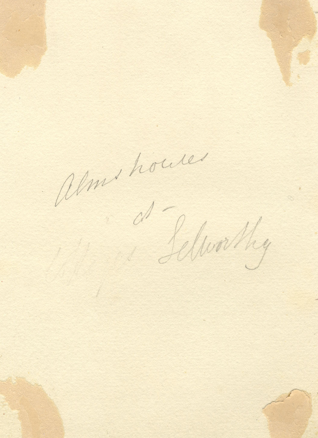 C.A. Collis, Almshouses, Selworthy Green, Somerset – 1876 watercolour painting