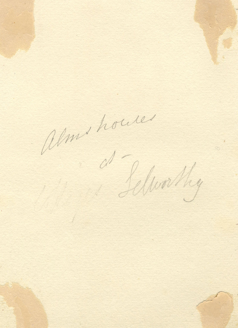 C.A. Collis, Almshouses, Selworthy Green, Somerset – 1876 watercolour painting