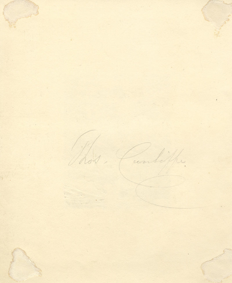 Thomas Cunliffe, Paesaggio con ponte – Disegno a grafite dell'inizio del XIX secolo