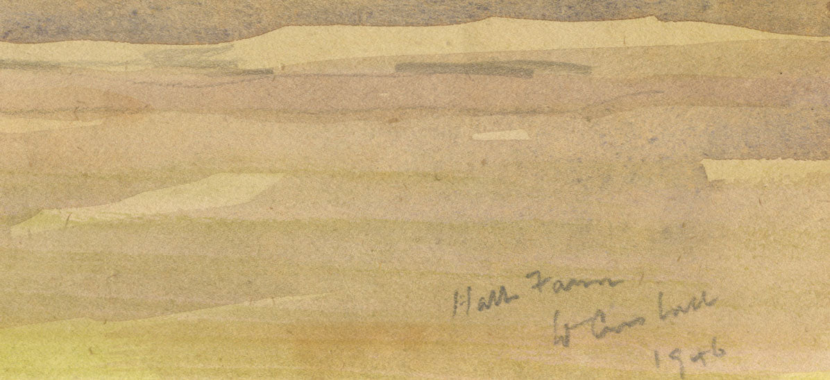 Walter Cristall, Horse, Halls Farm, Pinner, Middlesex –1946 watercolour painting