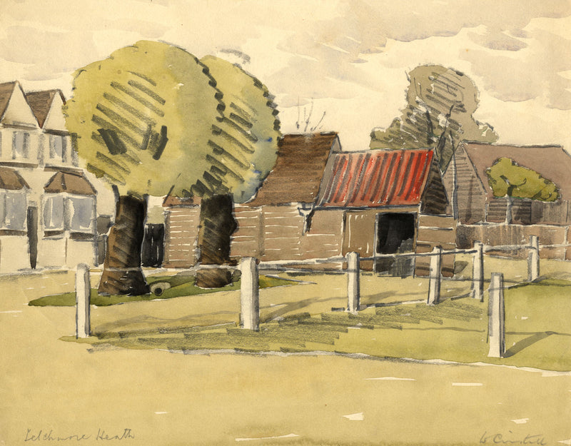 Walter Cristall, Letchmore Heath, Hertfordshire – early 20th-century watercolour