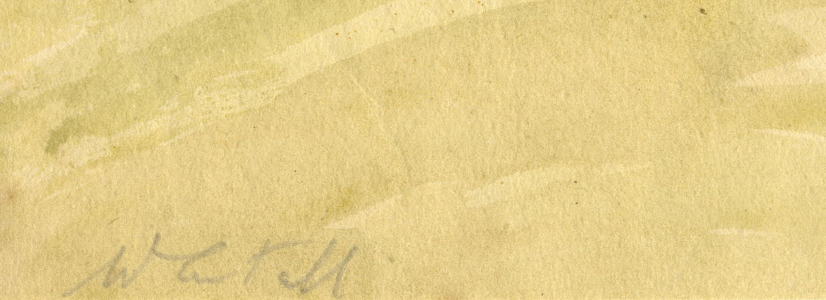 Walter Cristall, Kentish Barn & White Windmill – early 20th-century watercolour