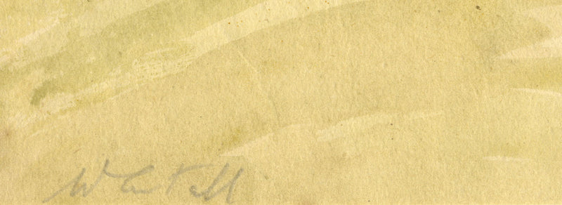 Walter Cristall, Kentish Barn & White Windmill – early 20th-century watercolour