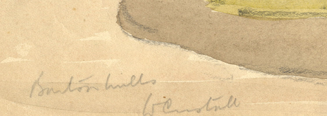 Walter Cristall, Houses at Bourton, Wiltshire – early 20th-century watercolour