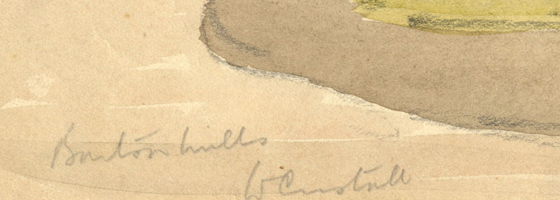 Walter Cristall, Houses at Bourton, Wiltshire – early 20th-century watercolour