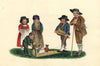 German Jigging Puppets 'Marionnettes à la planchette' – c.1832 watercolour