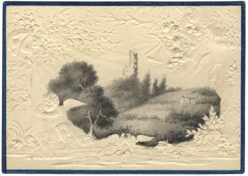 The Prince's Tower at La Hougue Bie, Jersey –Early 19th-century graphite drawing