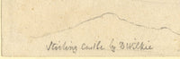 Attribuzione: Sir David Wilkie RA, Stirling Castle – Disegno a grafite dell'inizio del XIX secolo