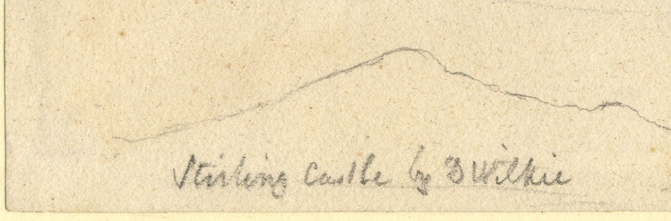 Attribuzione: Sir David Wilkie RA, Stirling Castle – Disegno a grafite dell'inizio del XIX secolo