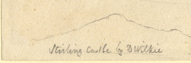 Attribuzione: Sir David Wilkie RA, Stirling Castle – Disegno a grafite dell'inizio del XIX secolo