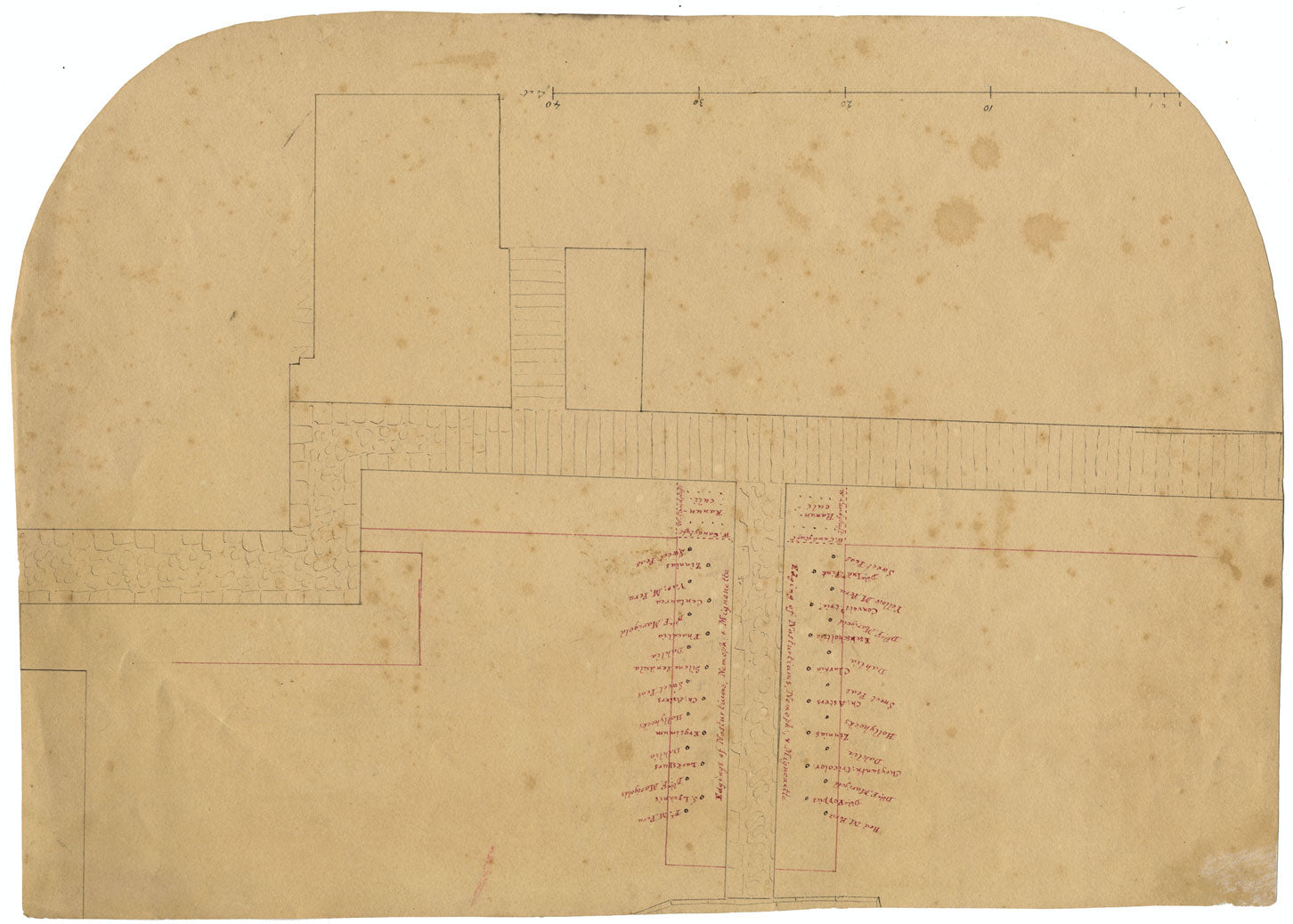 Mountain Lake Landscape – Original 1851 watercolour painting
