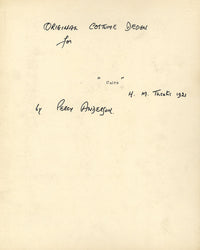 Percy Anderson, Theatre Costume Design for 'Cairo' 1921: Prince Nur al-Din Act I