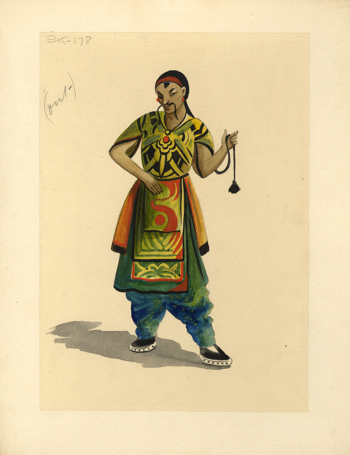 Percy Anderson, Theatre Costume Design for 'Cairo' 1921: Chinese Slave