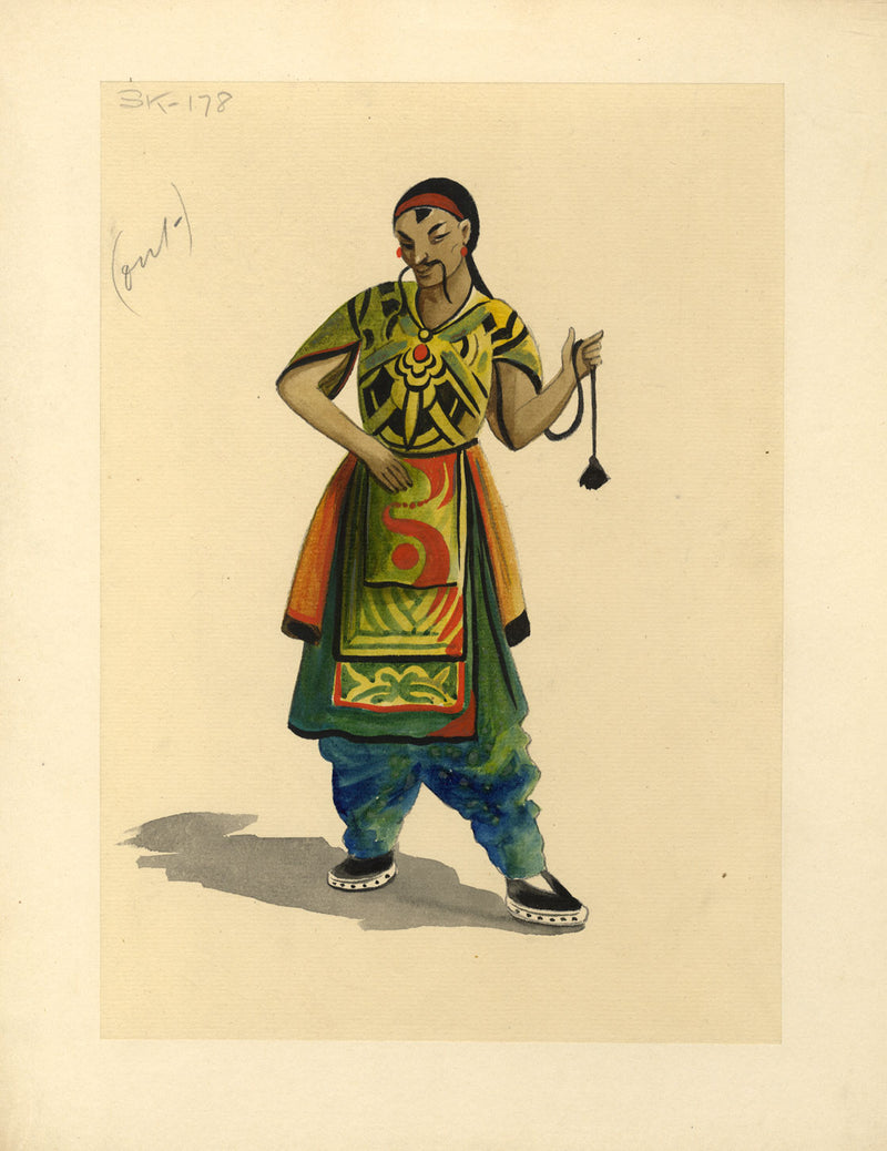 Percy Anderson, Theatre Costume Design for 'Cairo' 1921: Chinese Slave