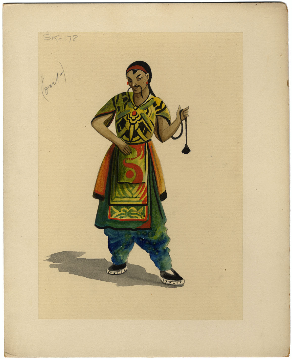 Percy Anderson, Theatre Costume Design for 'Cairo' 1921: Chinese Slave