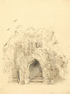 Apollonia Griffith, Officers Tower Raglan Castle, Monmouths. –c.1838 ink drawing
