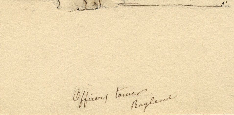 Apollonia Griffith, Officers Tower Raglan Castle, Monmouths. –c.1838 ink drawing