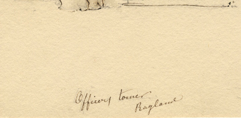 Apollonia Griffith, Officers Tower Raglan Castle, Monmouths. –c.1838 ink drawing