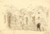 Apollonia Griffith, Banquet Hall, Raglan Castle, Monmouthshire –1838 ink drawing