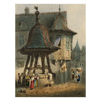 Ober Lahnstein on the Rhine after Samuel Prout – Miniature c.1830s watercolour