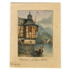 Nieder Lahnstein on the Rhine after Samuel Prout – Miniature c.1830s watercolour