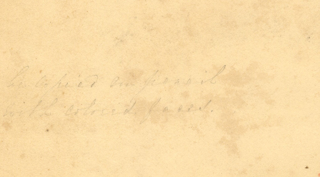 Peasant Children – Original mid-19th-century watercolour painting