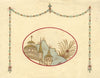 Decorative Bavarian Folk Art Design – early 20th-century pen & ink drawing