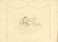 Decorative Bavarian Folk Art Design – early 20th-century pen & ink drawing