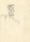 William Evans of Bristol AOWS, An Italian Peasant – Mid-C19th graphite drawing