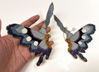 Ellen M. Murray Thomson, Pair of Hand Embroidered Silk Butterflies – c.1910s
