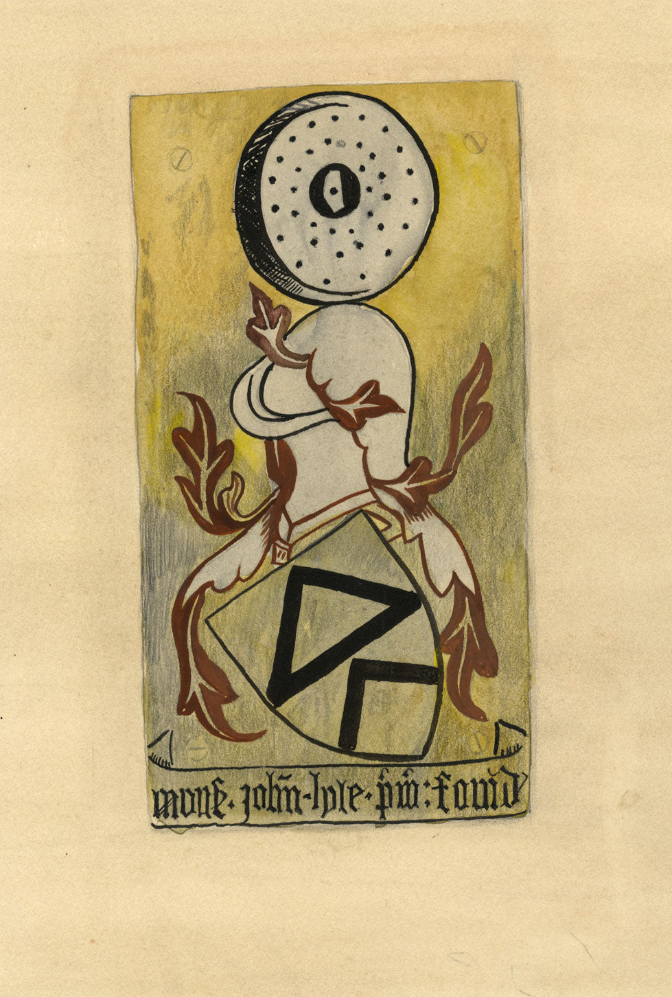 Ellen M. Murray Thomson, Medieval Coat of Arms Design – c.1910s watercolour