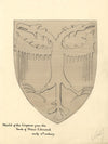 Ellen M. Murray Thomson, Carved Shield, Tomb of Prince Edmund – c.1910s drawing