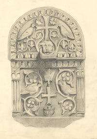 Ellen M. Murray Thomson, Byzantine Ornament – Original c.1910s graphite drawing