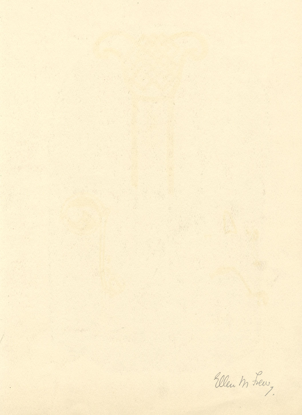 Ellen M. Murray Thomson, Byzantine Ornament – Original c.1910s graphite drawing