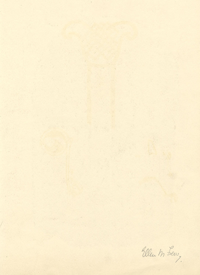 Ellen M. Murray Thomson, Byzantine Ornament – Original c.1910s graphite drawing