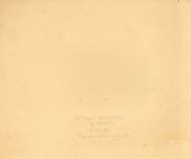 William Burgess of Dover, Country Church with Figures –1829 watercolour painting