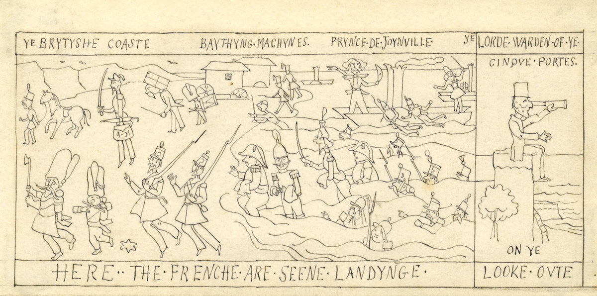 Attribuzione: Richard Doyle, Punch Illustrazione: Frenche Landynge – disegno a inchiostro del 1848 circa