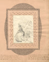 Album Frontispiece 'Love or Folly' Placard – early 19th-century graphite drawing