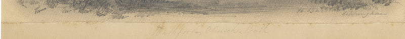 St Swithun's Church, Bathford, Bath – Original mid-19th-century graphite drawing