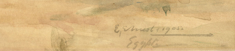 Erskine Edward Nicol Jnr, Egypt Sands – Original 1905 watercolour painting
