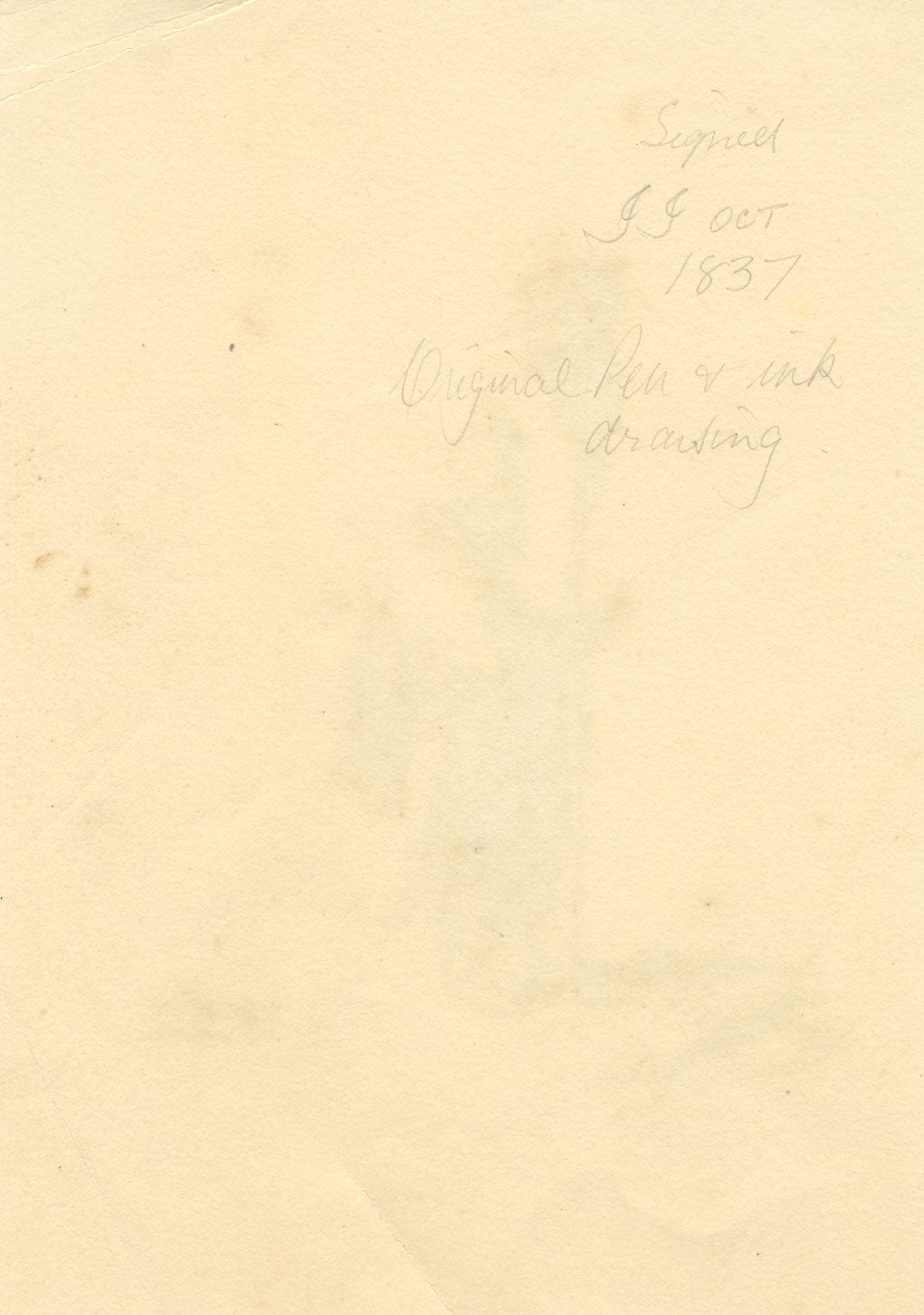 J.J., The Rat-catcher After Jan van Vliet – Original 1837 pen & ink drawing