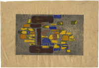 Diseño abstracto de mediados de siglo de edición limitada: serigrafía original de 1955