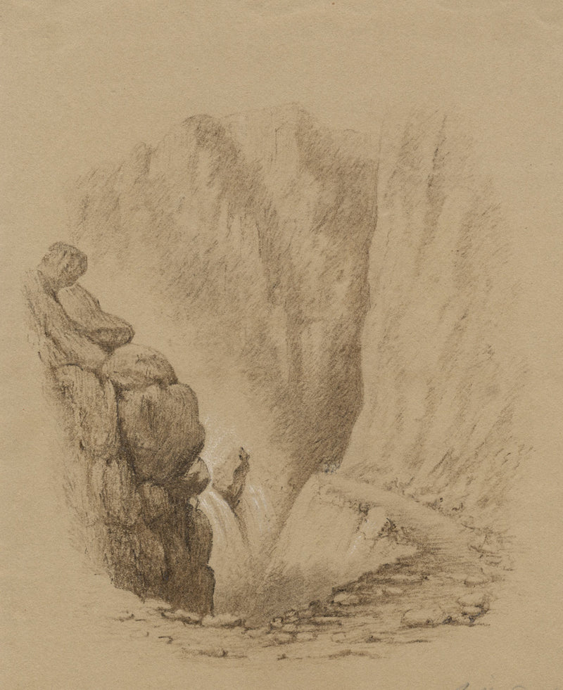 Falls of the Romanche, Villar-d'Arêne, French Alps – early C19th watercolour