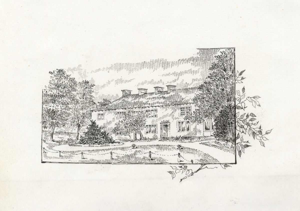 William Riley, Manor House – Original 1894 pen & ink drawing
